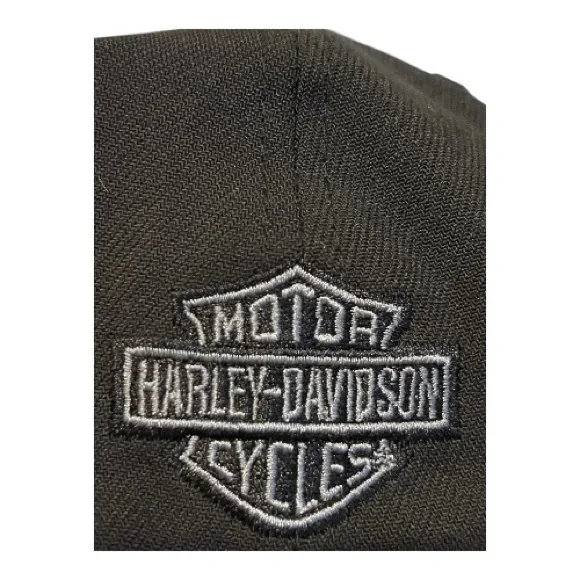 Harley Davidson New Era 39Thirty black hat - Picture 4 of 7
